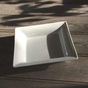 idée de support en porcelaine grand vide poche carré